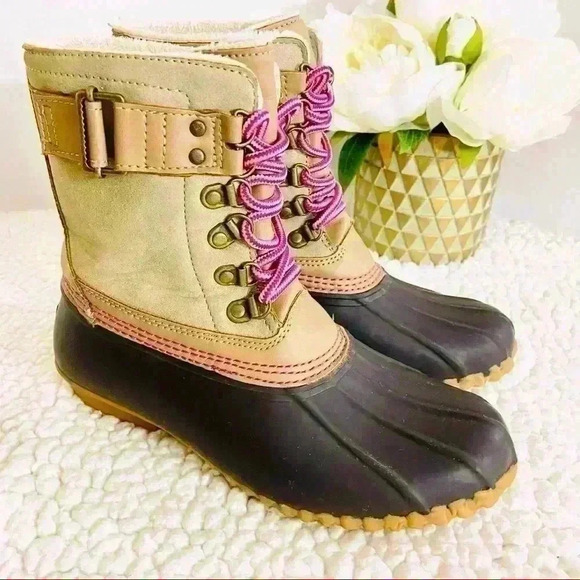 ESpirit Girls Rubber Rain Winter Duck Boots Size 3M - Picture 1 of 12